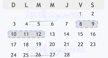 fechas del carnaval 2013