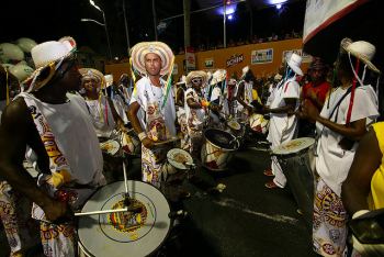 Bloco Afro Ilê Aiyê en el Carnaval de Salvador de Bahía 2010