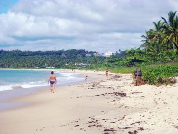 Playa Araçaipe, centro e Iglesia a lo lejos