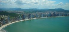 vista de la playa central desde el telesférico