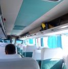 En el interior de un bus brasileño