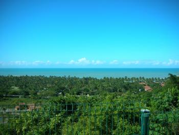 Vista Playa de Araçaipe desde atrás de la iglesia