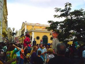 Carnaval en el centro de Florianópolis