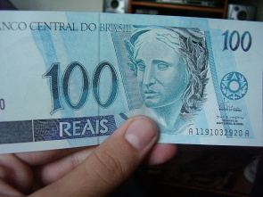 Billete de 100 Reales brasileños