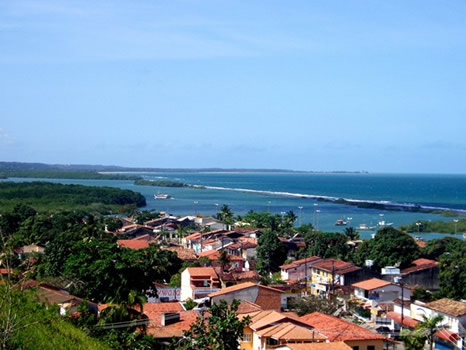 Vista de la costa de Porto Seguro