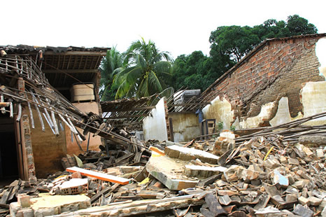 Destrucción luego de las inundaciones en Alagoas